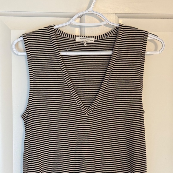 New! Rag & Bone Michal Midi Muscle Dress Navy Stripe 45274 - Picture 5 of 12